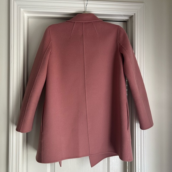 Theory Wool & Cashmere Wrap Jacket in Dusty Rose - Picture 2 of 9